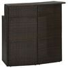 vidaXL Bar Table | Brown | PE rattan | Medium | Durable | Bar Table