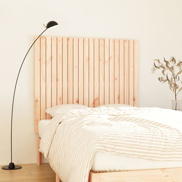vidaXL Wall Headboard 127.5x3x110 cm Solid Wood Pine