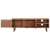 vidaXL TV Cabinet 115x30x39 cm Solid Acacia Wood