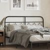 vidaXL Metal Replace Headboard Black 137 cm