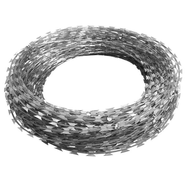 vidaXL BTO-22 Clipped Concertina Razor Wire Galvanised Steel 60 m