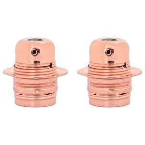 vidaXL Lamp Holders 2 pcs Rose Gold E27