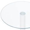 vidaXL Coffee Table Transparent 40 cm Tempered Glass