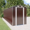 vidaXL Garden Shed Dark Brown 192x689x223 cm Galvanised Steel