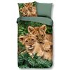 Good Morning Kids Duvet Cover LION CUBS 140x200/220 cm Multicolour