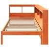 vidaXL Bookcase Bed without Mattress Wax Brown 75x190 cm Solid Wood Pine