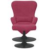 vidaXL Egg Chair with Footstool Wine Red 63 x 73 x 90 cm Velvet