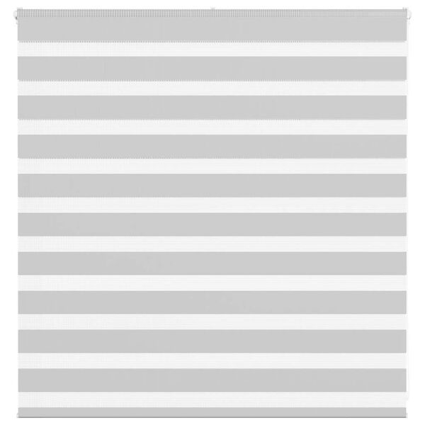vidaXL Zebra Blind Light Grey 150x100 cm Fabric Width 145.9 cm Polyester