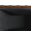 vidaXL Garden Planter with Wheels and 3 Pots Brown 107x32x38 cm Poly Rattan