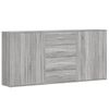 vidaXL Sideboards 3 pcs Grey Sonoma 60x31x84 cm Engineered Wood