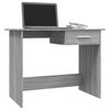 vidaXL Desk Grey Sonoma 100x50x76 cm Engineered Wood