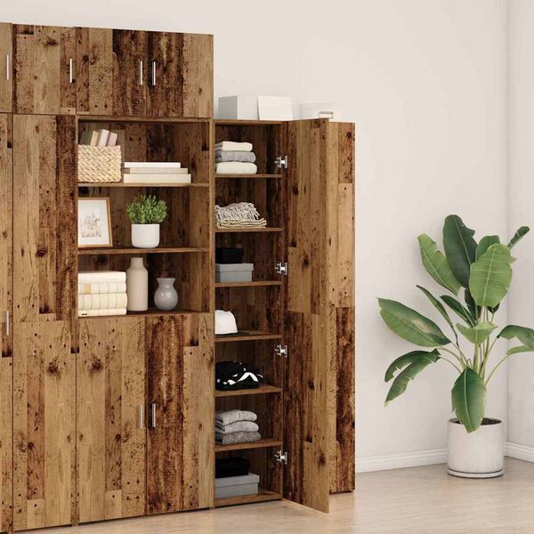 vidaXL Highboard Old Wood 40 x 42.5 x 185 cm