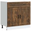 vidaXL Kitchen Base Cabinet "Porto" Smoked Oak Engineered Wood