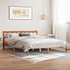 vidaXL Bed Frame without Mattress Wax Brown 150x200 cm King Size Solid Wood Pine
