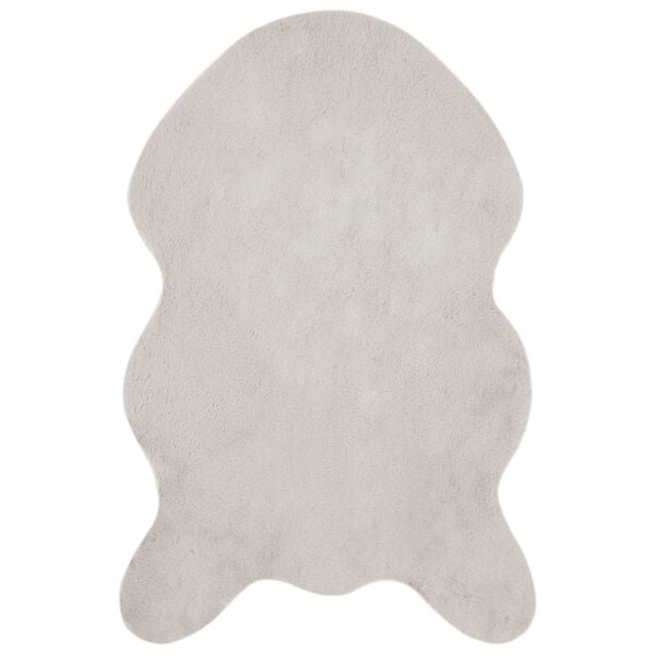 vidaXL Faux Rabbit Fur Rug Olite Beige 60 x 90 cm Polyester