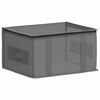 vidaXL Storage Box with Transparent Top Window Anthracite