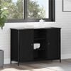 vidaXL Sideboard Black Oak 100 x 35 x 70 cm