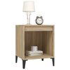 vidaXL Bedside Cabinet Sonoma Oak 40x35x50 cm