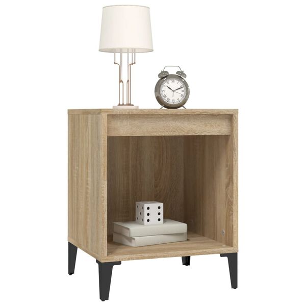 vidaXL Bedside Cabinet Sonoma Oak 40x35x50 cm