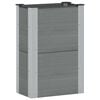 vidaXL Garden Raised Bed Grey 50 x 30 x 72 cm WPC and Aluminium