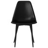 vidaXL Dining Chairs 6 pcs Black PP
