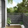 vidaXL Balcony Privacy Screen Ledge Stone Look Grey 700x90 cm PVC