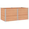 vidaXL Garden Raised Bed Brown 200 x 100 x 91 cm alu.