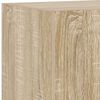 vidaXL TV Wall Cabinets with LED Lights 2 pcs Sonoma Oak 30.5x35x70 cm