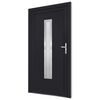 vidaXL Front Door Anthracite 108x208 cm PVC