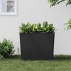 vidaXL Planter with Removable Inner Anthracite 12 / 44 L PP Rattan