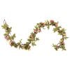 vidaXL Flower Garlands 6 pcs Pink 215 cm