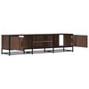vidaXL TV Cabinet Brown Oak 160x35x41 cm Engineered Wood and Metal