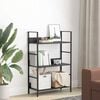 vidaXL 3-Layer Book Shelf Black 60x27.6x90.5 cm Engineered Wood
