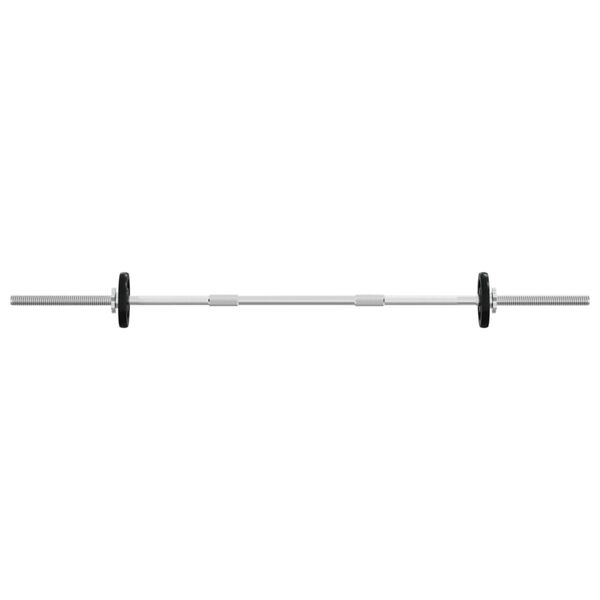 vidaXL Barbell and Dumbbell with Plates 120 kg Cast Iron