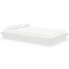 vidaXL Bed Frame without Mattress White Solid Wood 120x200 cm