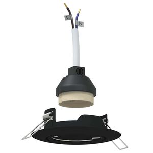 vidaXL Spotlight 6 pcs Black 9 x 9 x 2.5 cm Metal