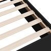 vidaXL Bed Frame without Mattress Black 200x200 cm