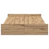 vidaXL Storage Bed Frame Artisan Oak 120 x 200 cm Engineered Wood