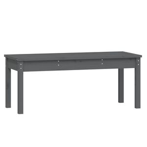 vidaXL Garden Bench Grey 109x44x45 cm Solid Wood Pine