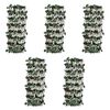 vidaXL Willow Trellis Fences 5 pcs with Artificial Leaves 180x30 cm
