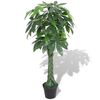 vidaXL Artificial Plant | Green | Plastic, Painted real wood | 145 cm tall