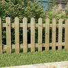 vidaXL Picket Fence 180x80 cm Impregnated Solid Wood Pine