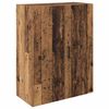 vidaXL Wall-Mounted Cabinet 2 pcs Old Wood 69.5 x 34 x 90 cm