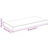 vidaXL Floating Wall Shelf High Gloss White 50x23x3.8 cm MDF