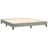 vidaXL Box Spring Bed Frame Light Grey Super King Velvet (UK/IE/FI/NO only)
