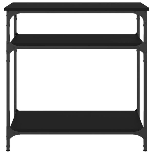 vidaXL Console Table Black 75x29x75 cm Engineered Wood