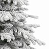 vidaXL Artificial Hinged Christmas Tree White 240 cm PE and PVC