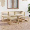 vidaXL 5 Piece Garden Lounge Set Green Impregnated Pinewood