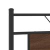 vidaXL Headboard Brown Oak 160 cm Engineered Wood and Steel