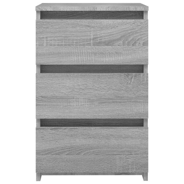 vidaXL Bed Cabinets 2 pcs Grey Sonoma 40x35x62.5 cm Engineered Wood